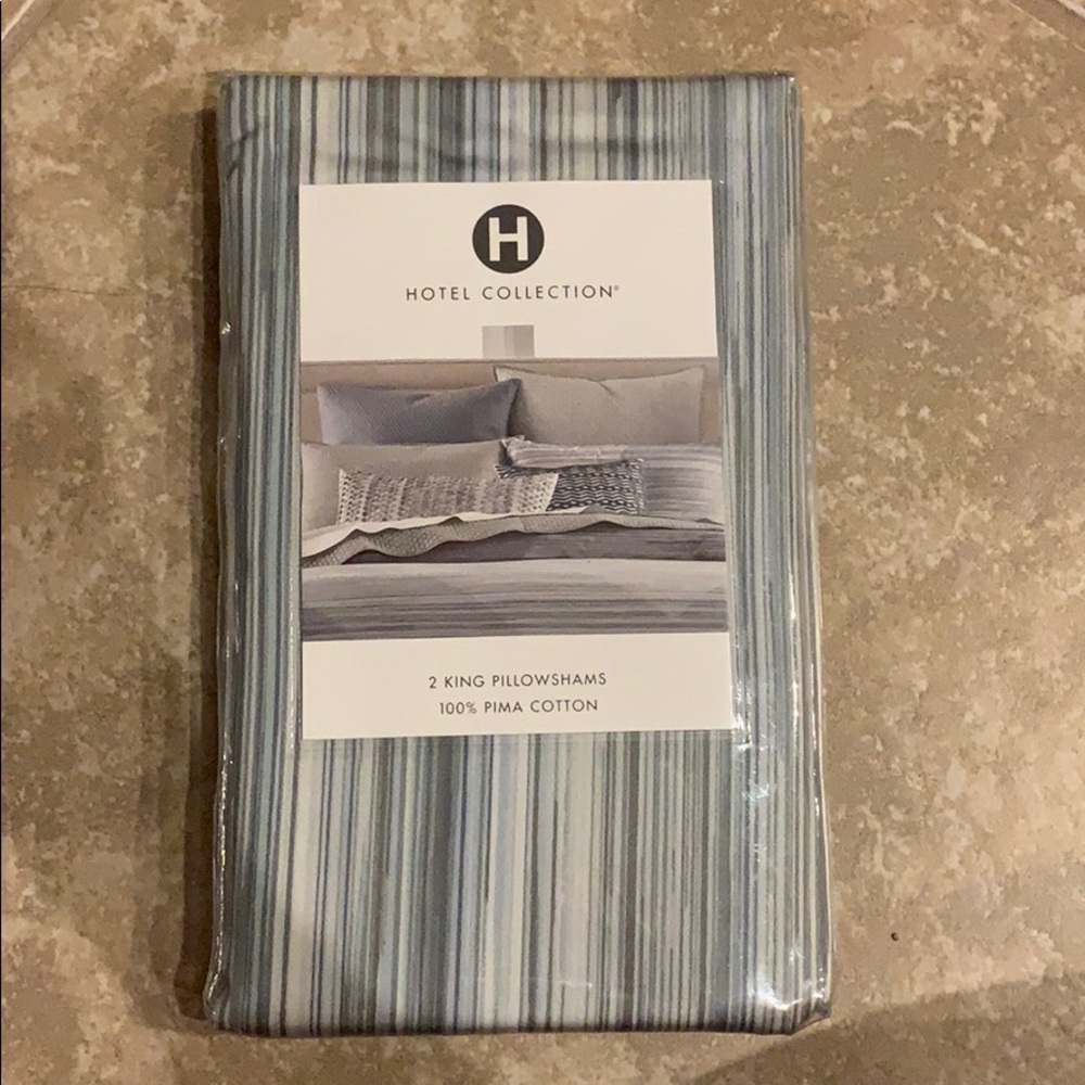 Hotel Collection Diamond Stripe King Pillow Shams